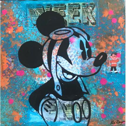 Peinture Mickey par Kikayou | Tableau Pop-art Acrylique, Collage, Graffiti Icones Pop
