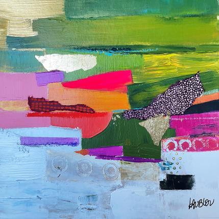 Painting Premiers froids by Lau Blou | Painting Abstract Acrylic, Gluing, Gold leaf Landscapes, Pop icons