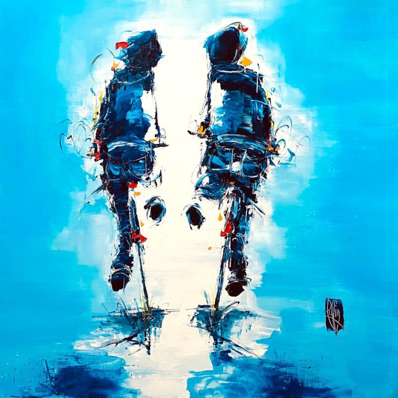 Painting Toi et Moi by Raffin Christian | Painting Figurative Life style Oil