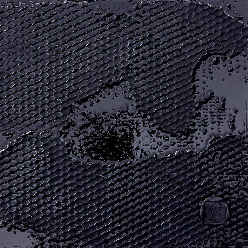 Painting Empreinte by Bauquel Véronique | Painting Abstract Minimalist Oil Acrylic Resin