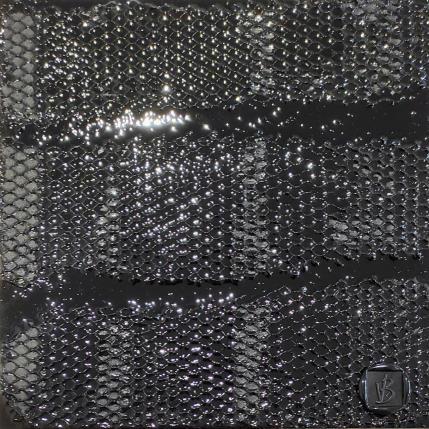 Peinture Soleil Noir par Bauquel Véronique | Tableau Abstrait Acrylique Minimaliste