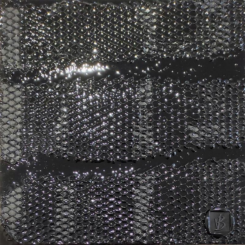 Peinture Soleil Noir par Bauquel Véronique | Tableau Abstrait Minimaliste Acrylique