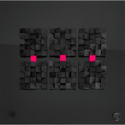 Peinture Pat Pong par Bauquel Véronique | Tableau Abstrait Acrylique Minimaliste