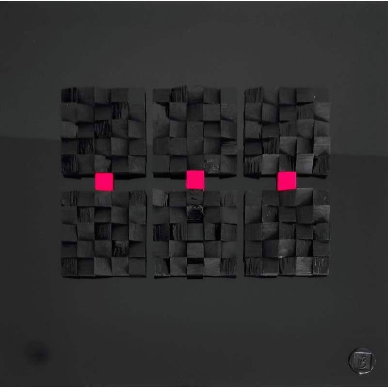 Peinture Pat Pong par Bauquel Véronique | Tableau Abstrait Minimaliste Acrylique