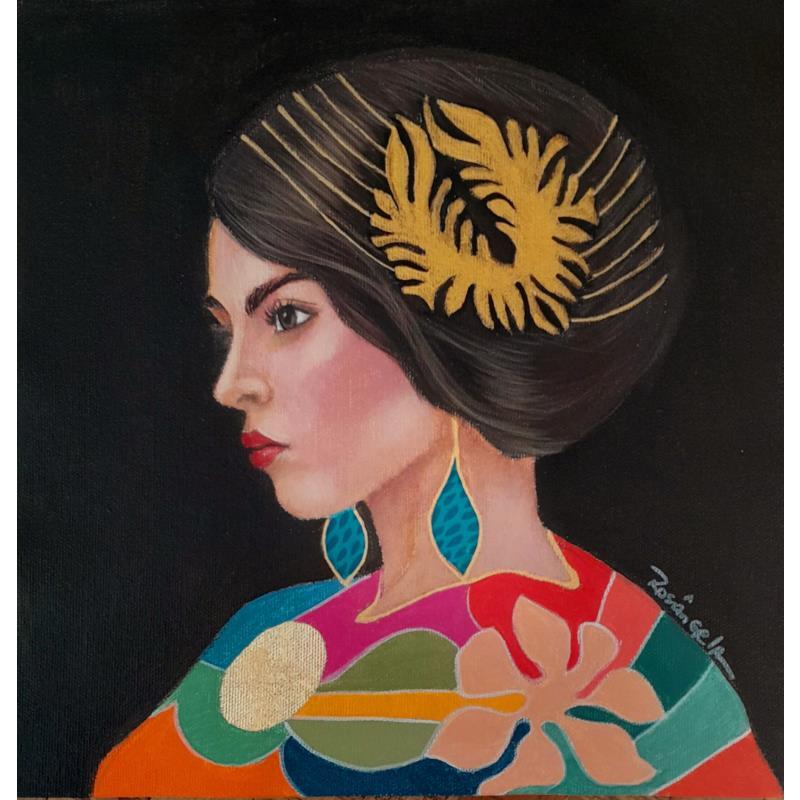 Peinture Vivian par Rosângela | Tableau Figuratif Portraits Acrylique