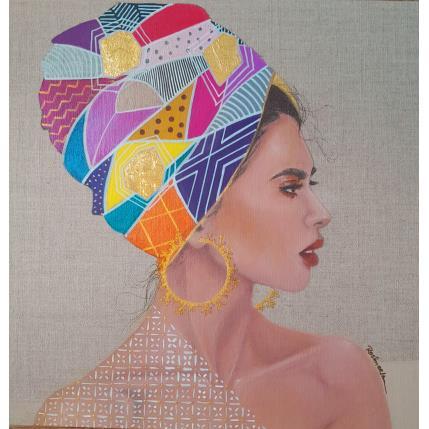 Peinture Debora par Rosângela | Tableau Figuratif Acrylique Portraits