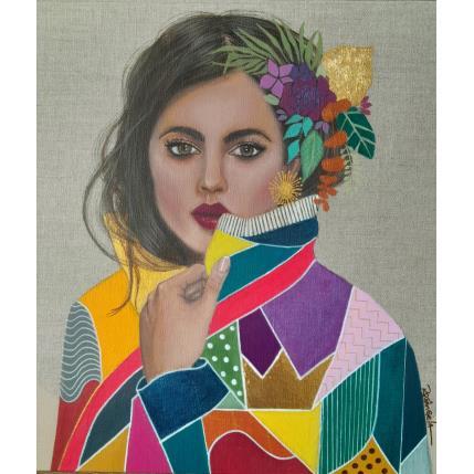 Peinture Nicole par Rosângela | Tableau Figuratif Acrylique Portraits
