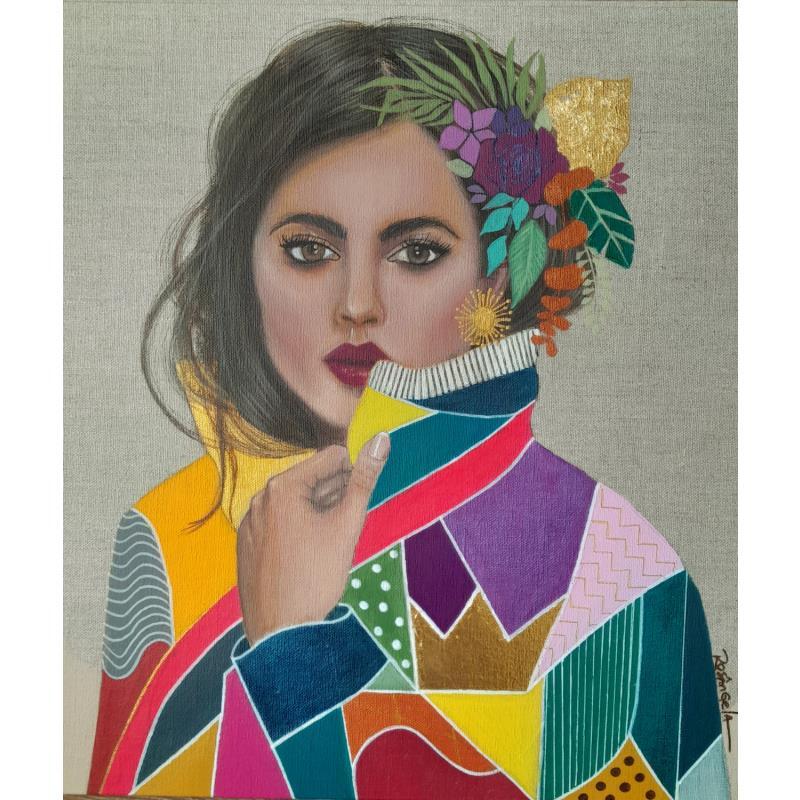 Peinture Nicole par Rosângela | Tableau Figuratif Portraits Acrylique