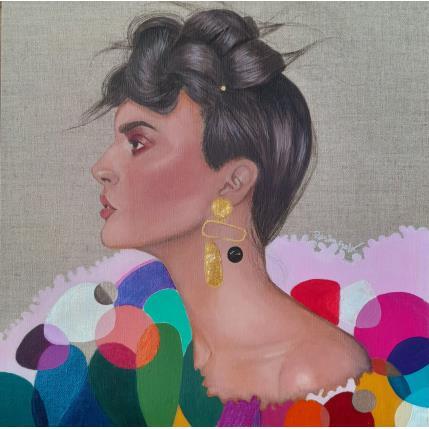 Peinture Paola par Rosângela | Tableau Figuratif Acrylique Portraits