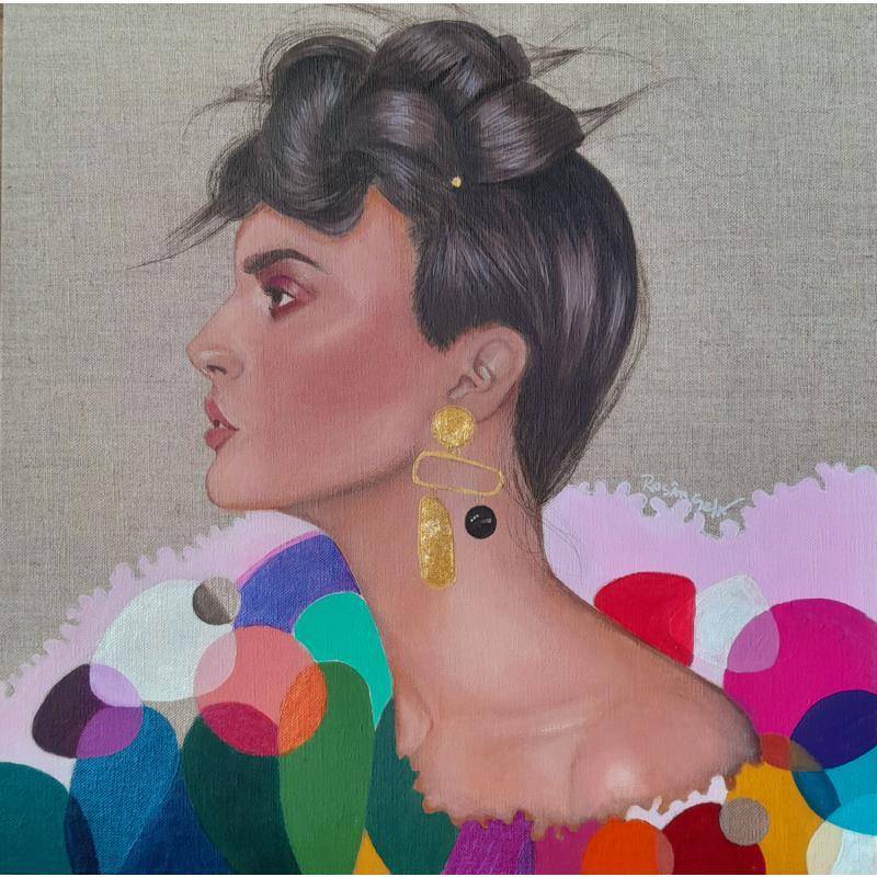 Peinture Paola par Rosângela | Tableau Figuratif Portraits Acrylique