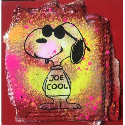 Painting Snoopy cool by Kikayou | Painting Pop-art Acrylic, Gluing, Graffiti Pop icons