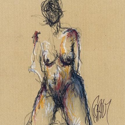 Painting Francoise by Sahuc François | Painting Figurative Acrylic Nude