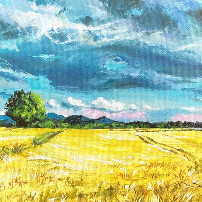 Gemälde Le souffle de l'or von Nahon Bruno | Gemälde Figurativ Acryl