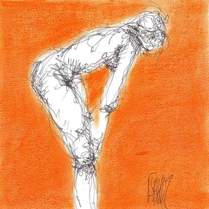 Painting Marguerite by Sahuc François | Painting Figurative Acrylic Nude