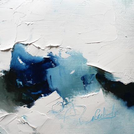 Peinture elle chante la mer  par Dumontier Nathalie | Tableau Abstrait Huile Minimaliste