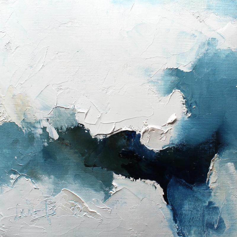 Peinture le bruit du ressac  par Dumontier Nathalie | Tableau Abstrait Minimaliste Huile