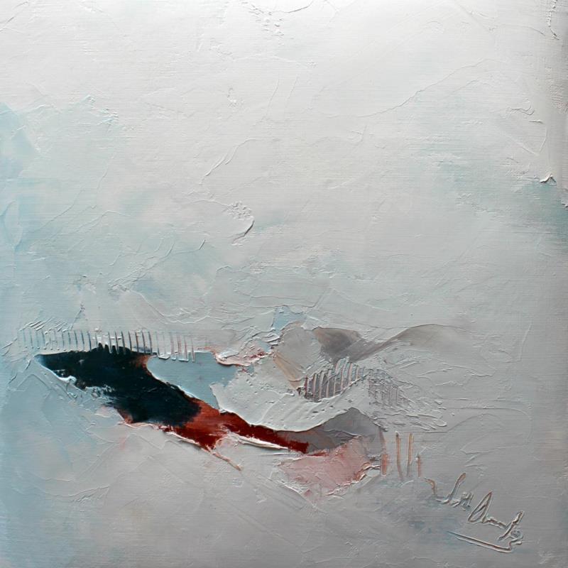 Painting un formidable été by Dumontier Nathalie | Painting Abstract Minimalist Oil