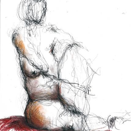 Painting Alice by Sahuc François | Painting Figurative Acrylic Nude