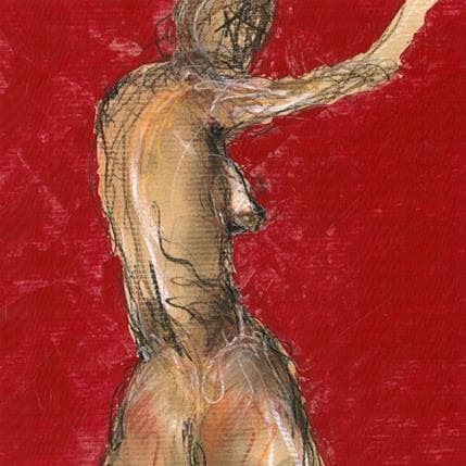 Painting Juliette by Sahuc François | Painting Figurative Acrylic Nude