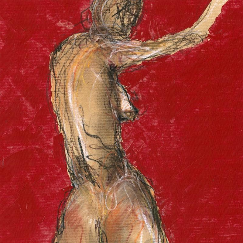 Painting Juliette by Sahuc François | Painting Figurative Nude Acrylic