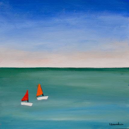 Peinture V462 par Moracchini Laurence | Tableau Figuratif Acrylique Paysages