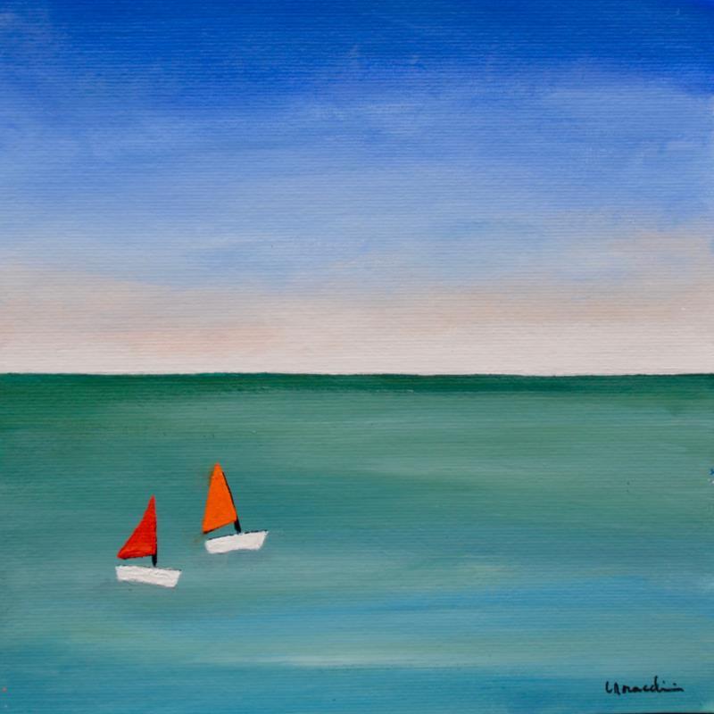 Peinture V462 par Moracchini Laurence | Tableau Figuratif Paysages Acrylique