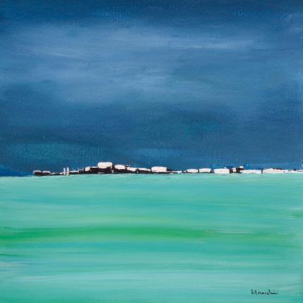 Peinture V463 par Moracchini Laurence | Tableau Abstrait Acrylique Paysages