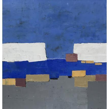 Painting T433 by Moracchini Laurence | Painting Abstract Acrylic Landscapes, Marine