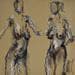 Painting Coline by Sahuc François | Painting Figurative Nude Acrylic