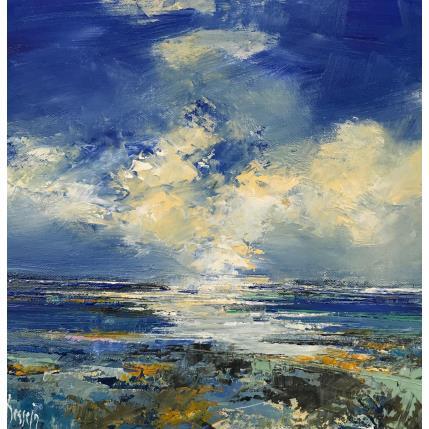 Peinture Lumière sur la plage par Dessein Pierre | Tableau Figuratif Huile Marine