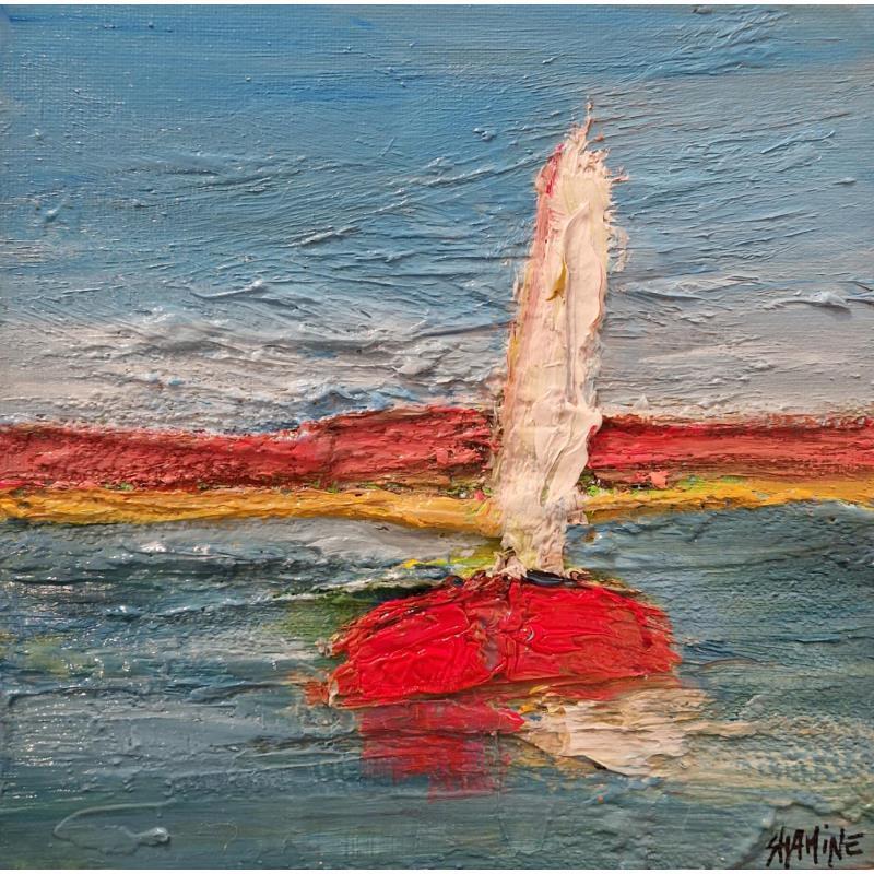 Pintura solitaire por Shahine | Pintura Figurativo Aceite