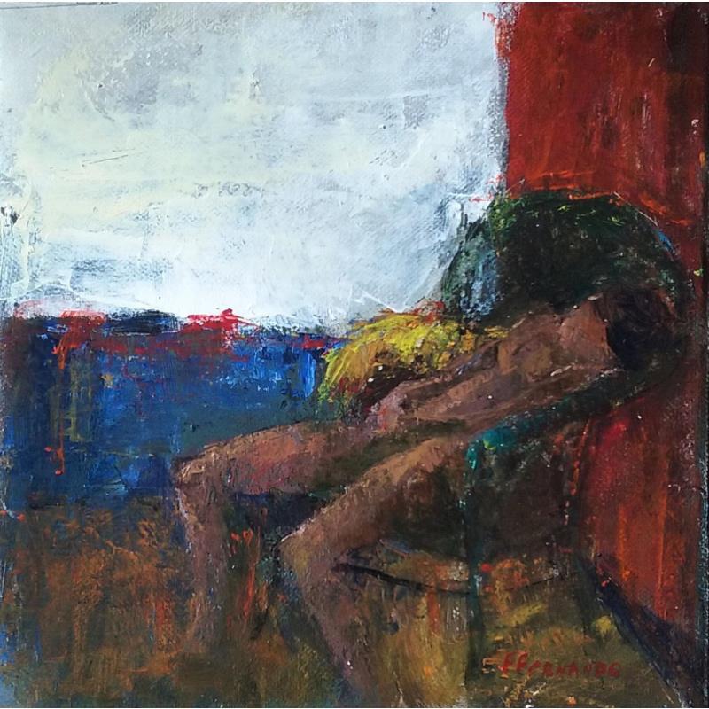Peinture La sieste par Fernando | Tableau Figuratif Portraits Scènes de vie Nu Huile