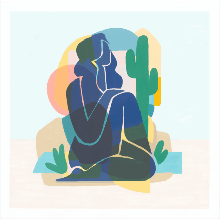 Painting Flora by Billy Dust | Painting Naive art Acrylic Still-life