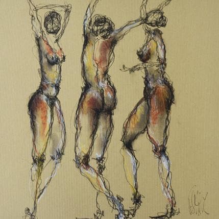 Painting Julie by Sahuc François | Painting Figurative Acrylic Nude