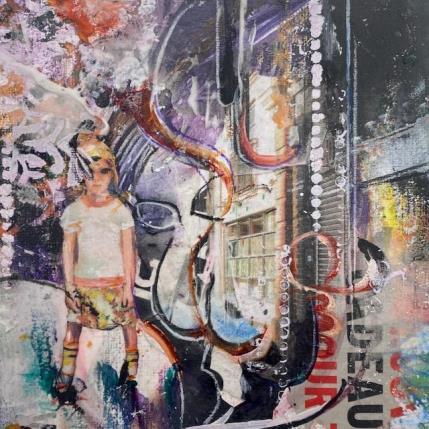 Peinture Ready to play par Bergeron Marie-Josée | Tableau Surréalisme Acrylique, Collage, Huile