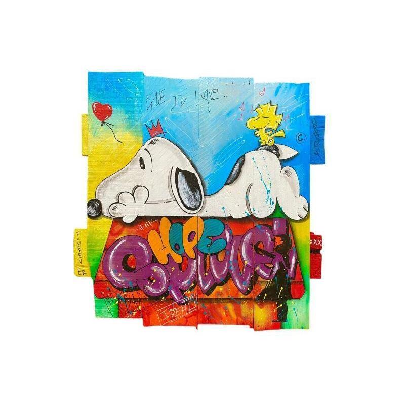 Painting Que du Love by Molla Nathalie  | Painting Pop-art Pop icons Acrylic Posca