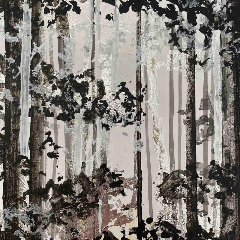 Painting Forêt silencieuse 3 by Locoge Alice | Painting Figurative Acrylic