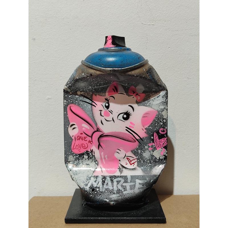 Sculpture Marie the cat par Lemoine Mael | Sculpture Pop-art Icones Pop Graffiti Acrylique