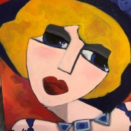 Peinture Portrait 5 par Fauve | Tableau Figuratif Acrylique Portraits, Scènes de vie