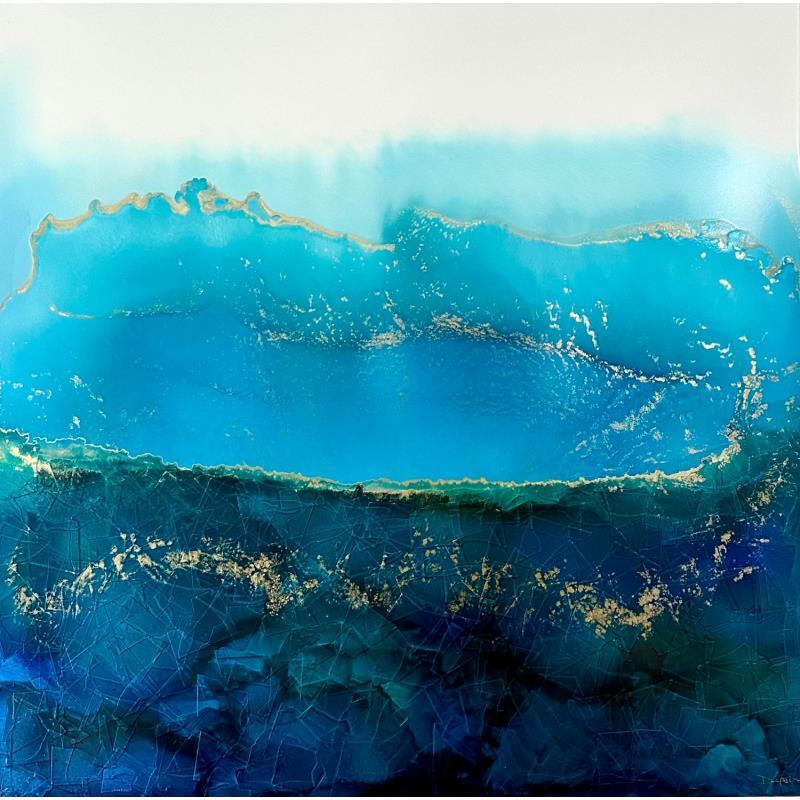 Peinture 1317 - Poésie Marine par Depaire Silvia | Tableau Abstrait Minimaliste Acrylique