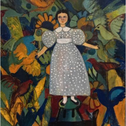 Peinture Hidden in my imagination par Sundblad Silvina | Tableau Figuratif Acrylique, Pastel