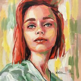 Peinture Pina par Vacaru Nicoleta  | Tableau Figuratif Huile Portraits
