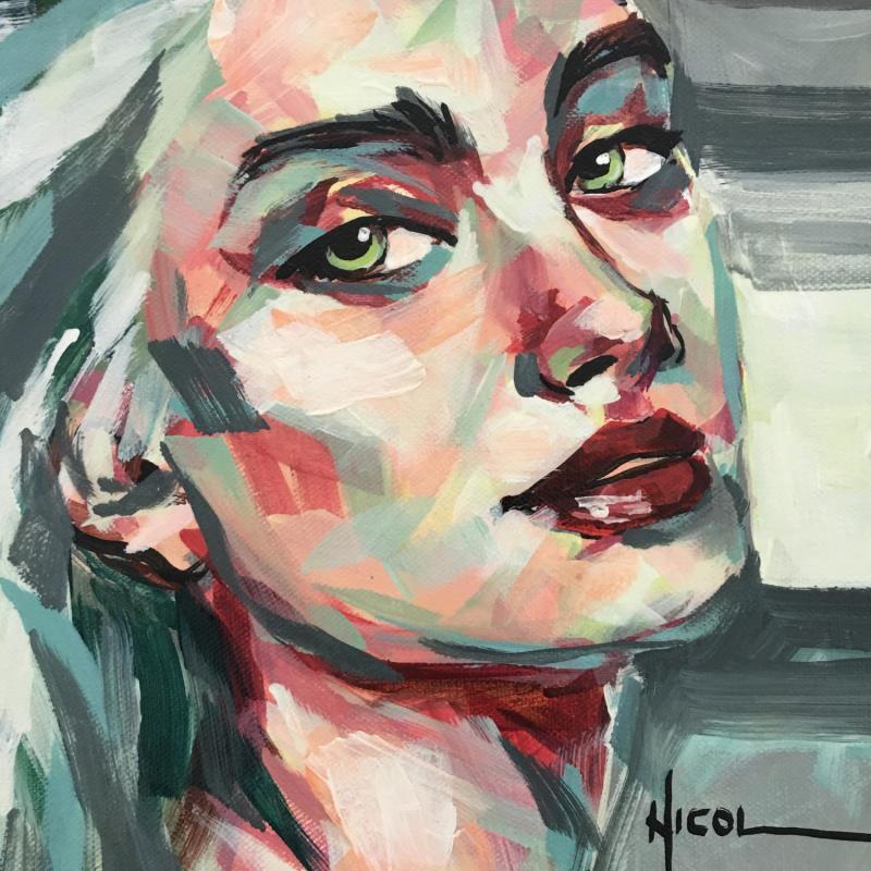 Peinture Cindy par Vacaru Nicoleta  | Tableau Figuratif Portraits Huile
