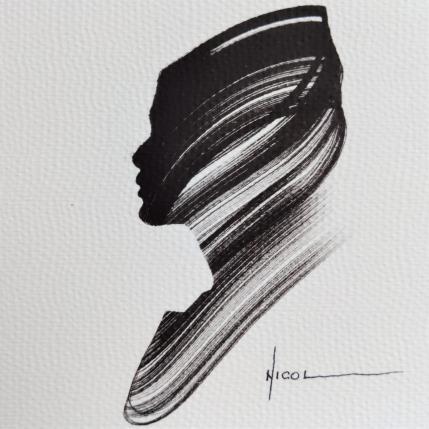 Peinture Time XVIII par Nicol | Tableau Figuratif Encre Portraits