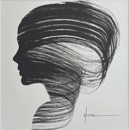 Peinture Time XXVI par Nicol | Tableau Figuratif Encre Portraits