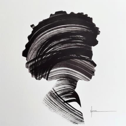 Peinture Time XLIII par Nicol | Tableau Figuratif Encre Portraits