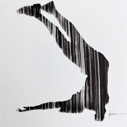 Peinture Time XXXIX par Nicol | Tableau Figuratif Encre Portraits