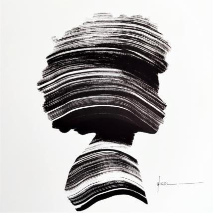 Peinture Time XLII par Nicol | Tableau Figuratif Encre Portraits