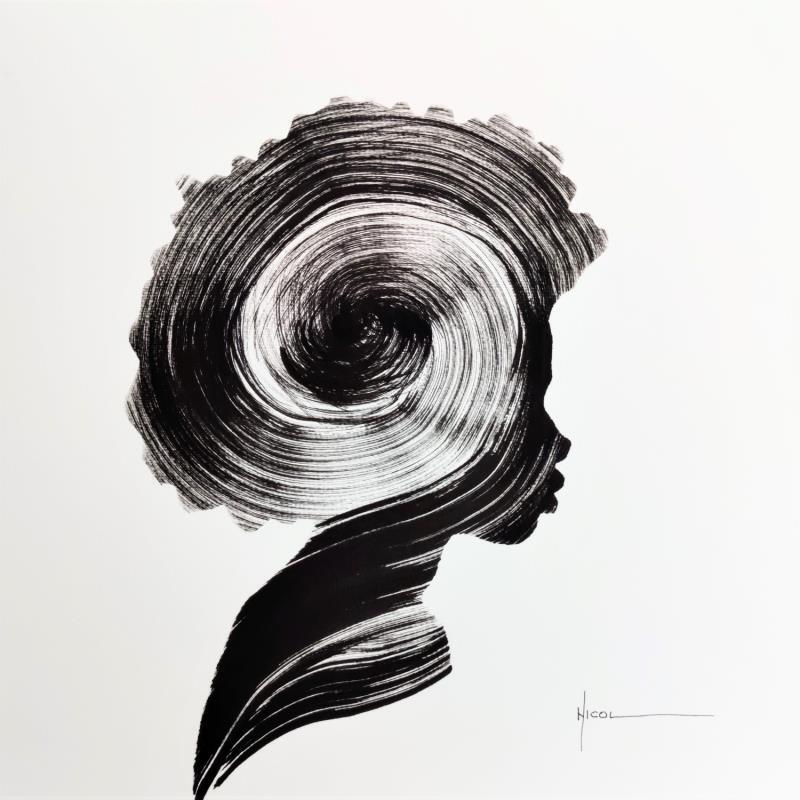 Gemälde Time LVIII von Nicol | Gemälde Figurativ Porträt Tinte
