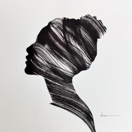 Peinture Time LXVI par Nicol | Tableau Figuratif Encre Portraits